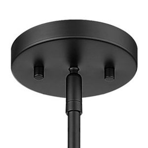 Homeroots Torrel 1-light Matte Black Pendant   398220