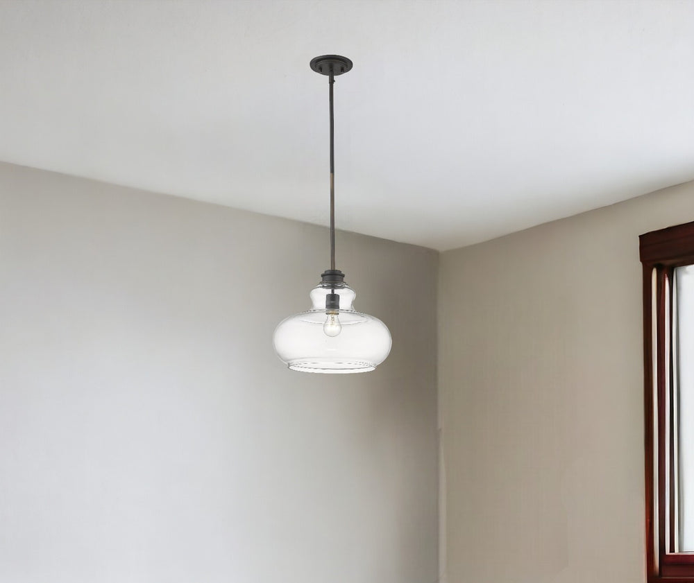 Homeroots Torrel 1-light Oil-rubbed Bronze Pendant   398221