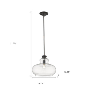 Homeroots Torrel 1-light Oil-rubbed Bronze Pendant   398221