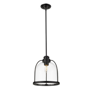 Homeroots Stanton 1-light Matte Black Pendant   398222