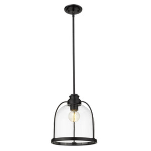 Homeroots Stanton 1-light Matte Black Pendant   398222