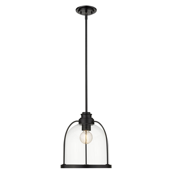 Homeroots Stanton 1-light Matte Black Pendant   398222