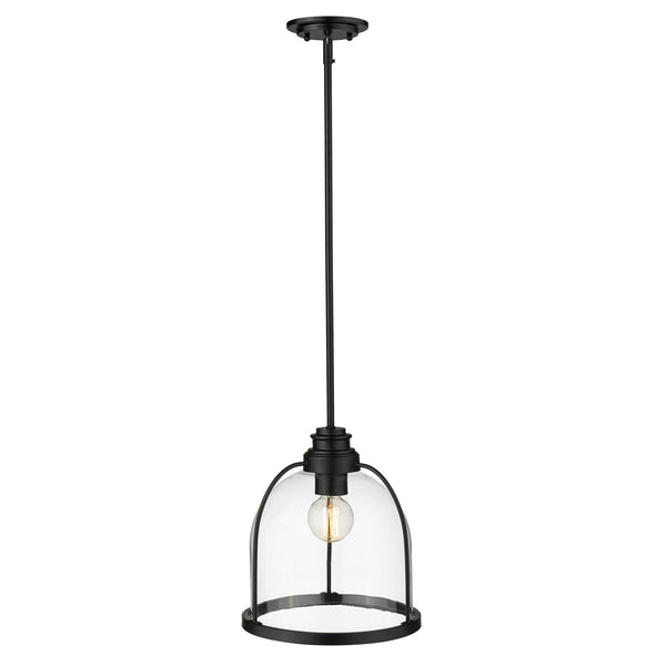 Homeroots Stanton 1-light Matte Black Pendant   398222