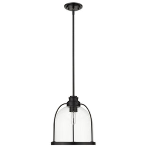 Homeroots Stanton 1-light Matte Black Pendant   398222