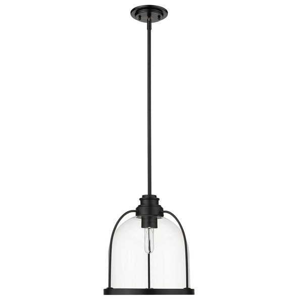 Homeroots Stanton 1-light Matte Black Pendant   398222