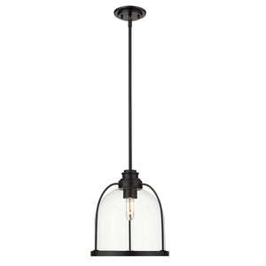 Homeroots Stanton 1-light Matte Black Pendant   398222