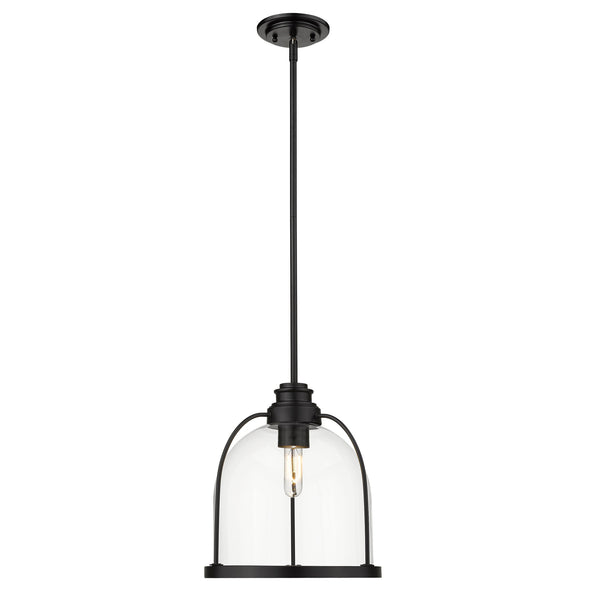 Homeroots Stanton 1-light Matte Black Pendant   398222