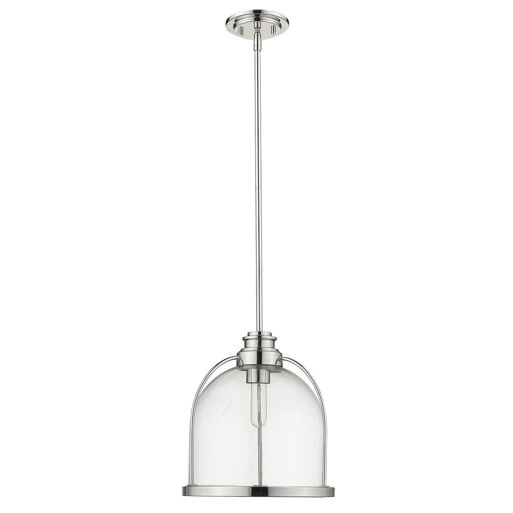 Homeroots Stanton 1-light Polished Nickel Pendant   398224