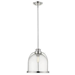 Homeroots Stanton 1-light Polished Nickel Pendant   398224