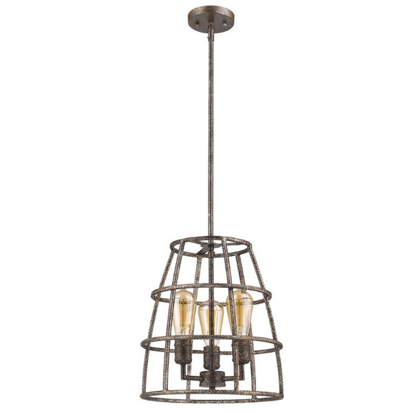 Metal Three Light Dimmable Ceiling Fixture with Decorative Shades for Stylish Home Interiors