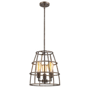 Metal Three Light Dimmable Ceiling Fixture with Decorative Shades for Stylish Home Interiors