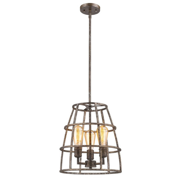 Metal Three Light Dimmable Ceiling Fixture with Decorative Shades for Stylish Home Interiors