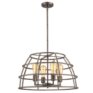 Metal Four Bulb Dimmable Flush Ceiling Light with Shades for Modern Living Spaces