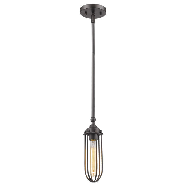 Homeroots Modern Bronze Mini Pendant Hanging Light   398228