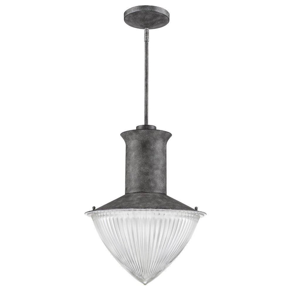 Homeroots Skylar 1-light Ash Pendant With Halophane Glass Shade   398229
