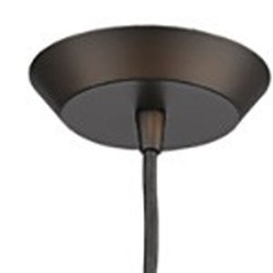 Homeroots Narrow Bronze Hanging Light With Glass Studs   398239