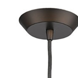 Homeroots Bronze Hanging Light With Glass Studs   398241