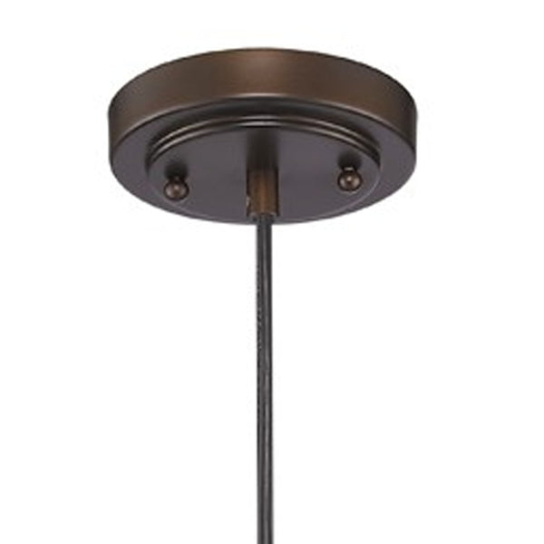 Homeroots Antique Bronze Wire Pendant Hanging Light   398244