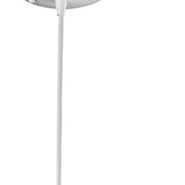 Homeroots Nova 1-light White Mini Pendant With Geometric Globe Shade   398245
