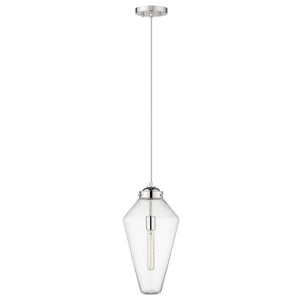 Homeroots Ballina 1-light Polished Nickel Mini-pendant   398247