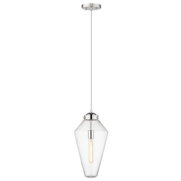 Homeroots Ballina 1-light Polished Nickel Mini-pendant   398247