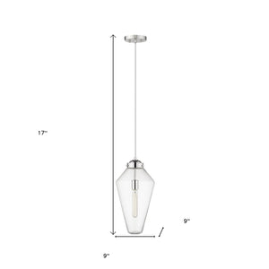 Homeroots Ballina 1-light Polished Nickel Mini-pendant   398247