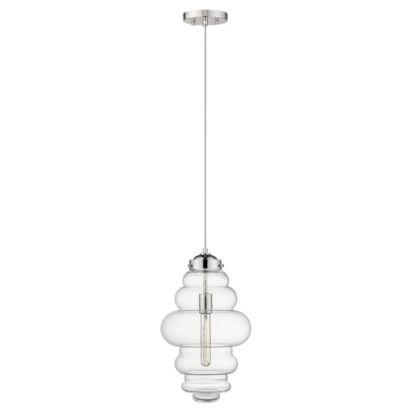 Homeroots Ballina 1-light Polished Nickel Mini-pendant   398248