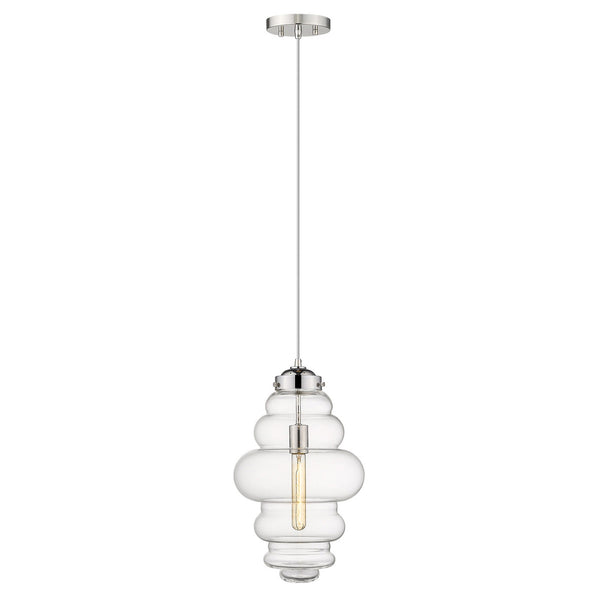 Homeroots Ballina 1-light Polished Nickel Mini-pendant   398248