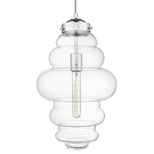Homeroots Ballina 1-light Polished Nickel Mini-pendant   398248