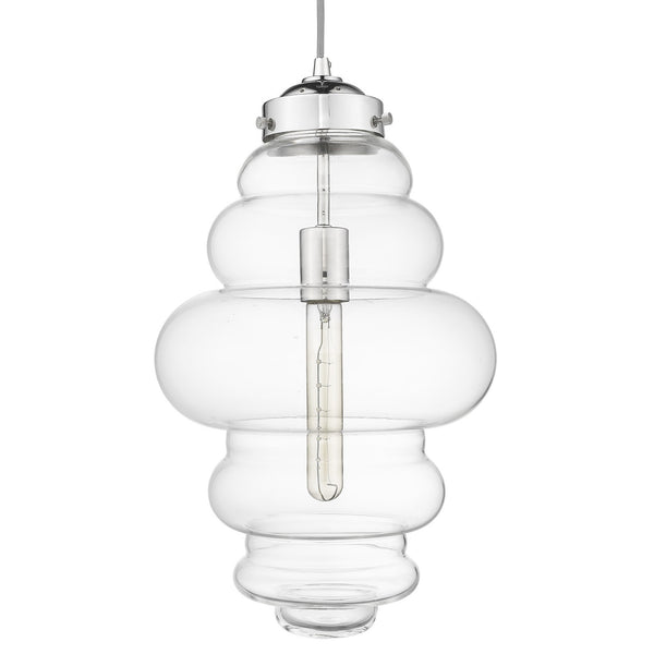 Homeroots Ballina 1-light Polished Nickel Mini-pendant   398248