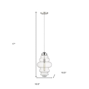 Homeroots Ballina 1-light Polished Nickel Mini-pendant   398248