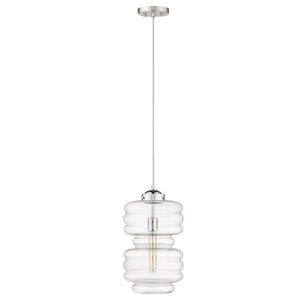 Homeroots Ballina 1-light Polished Nickel Mini-pendant   398249