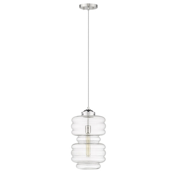 Homeroots Ballina 1-light Polished Nickel Mini-pendant   398249