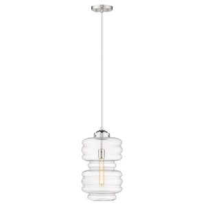 Homeroots Ballina 1-light Polished Nickel Mini-pendant   398249
