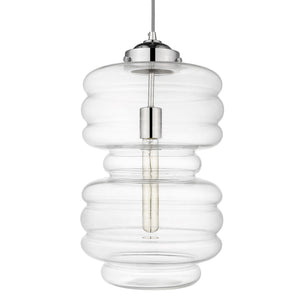 Homeroots Ballina 1-light Polished Nickel Mini-pendant   398249