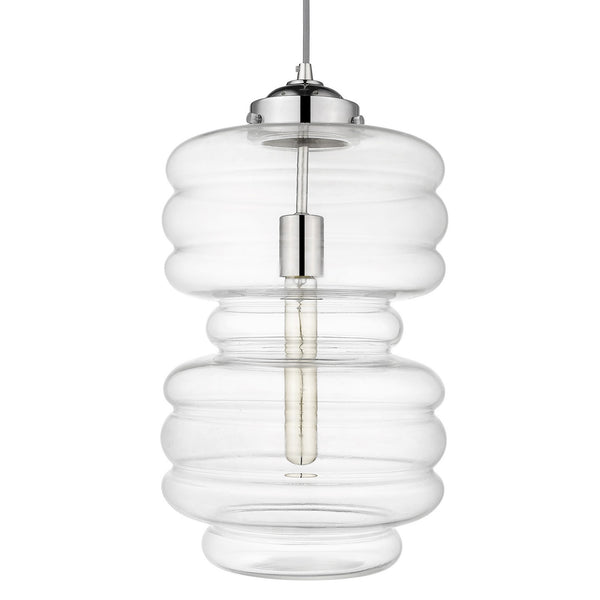 Homeroots Ballina 1-light Polished Nickel Mini-pendant   398249