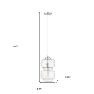 Homeroots Ballina 1-light Polished Nickel Mini-pendant   398249