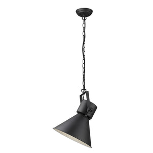 Homeroots Crew 1-light Matte Black Pendant   398265