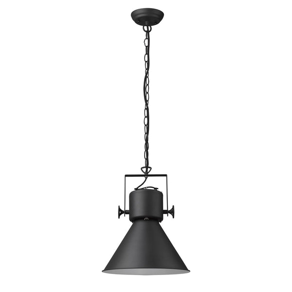 Homeroots Crew 1-light Matte Black Pendant   398265