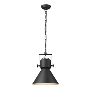 Homeroots Crew 1-light Matte Black Pendant   398265