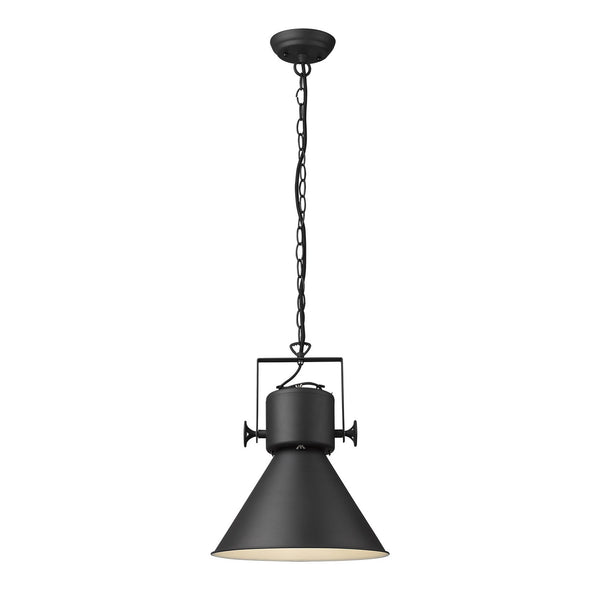 Homeroots Crew 1-light Matte Black Pendant   398265