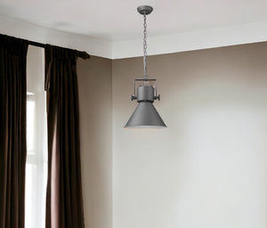 Homeroots Crew 1-light Gray Pendant   398267