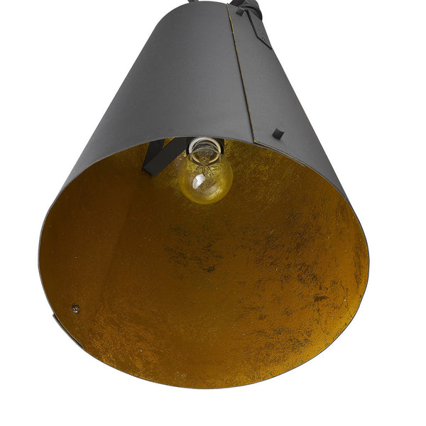 Homeroots Faza 1-light Matte Black Pendant   398269