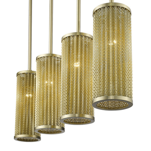 Homeroots Basetti 4-light Gold Pendant   398273