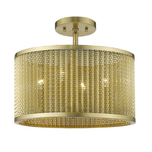 Homeroots Basetti 4-light Gold Convertible Pendant   398274