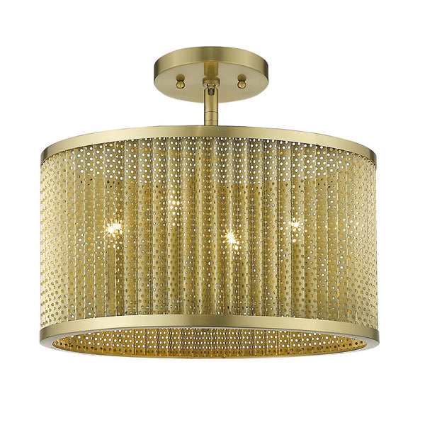 Homeroots Basetti 4-light Gold Convertible Pendant   398274