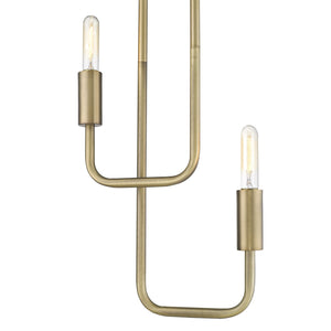Homeroots Perret 2-light Aged Brass Pendant   398275