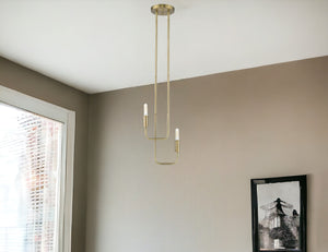 Homeroots Perret 2-light Aged Brass Pendant   398275