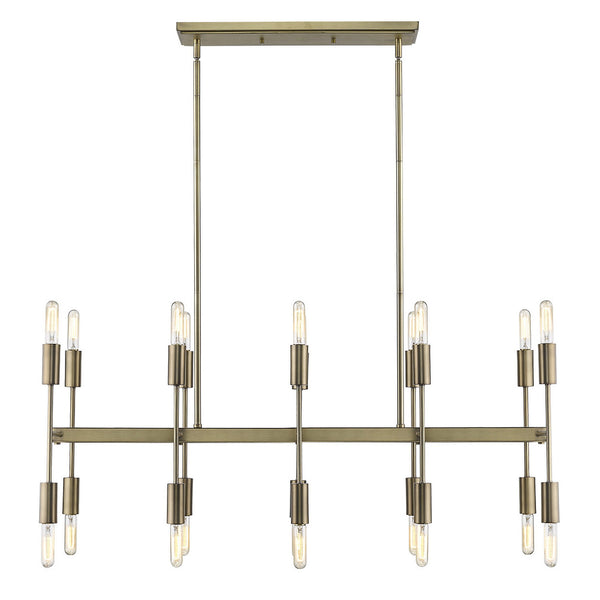 Homeroots Perret 20-light Aged Brass Island Pendant   398276
