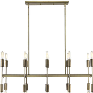 Homeroots Perret 20-light Aged Brass Island Pendant   398276